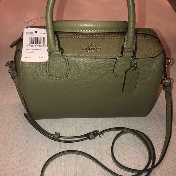 Coach Crossbody Mini Satchel ( Green ) - Picture 2 of 6